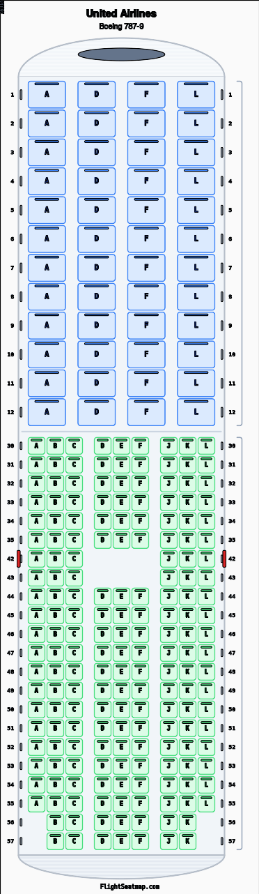 United 787-9 Seat Map Best Seats